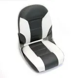 Сиденье мягкое складное Cruistyle III High Back Boat Seat, бело-серое
