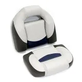 Сиденье мягкое Bass Boat Seat, серо-черное