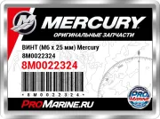 ВИНТ (M6 x 25 мм) Mercury 8M0022324