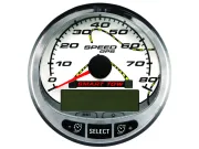 КОМПЛЕКТ СПИДОМЕТРА Белый циферблат/хромированный ободок (85 мм) Mercury 879169K14