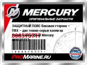 ЗАЩИТНЫЙ ПОЯС Боковая сторона – ПВХ – две темно-серые капли на темно-синем фоне Mercury 808575T17