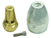 Комплект магниевых анодов на гайке гребного винта к приводам Bravo III