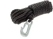 Канат с карабином полипропилен черн. Диа.9,5мм*6м