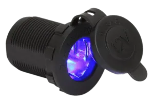 Гнездо прикуривателя со светодиодной подстветкой, 12В/20А-24В/10А