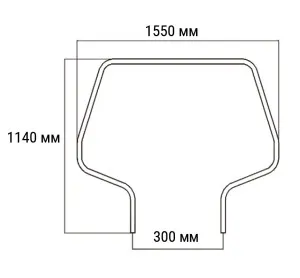 Тарга кормовая с навигационными огнями большая