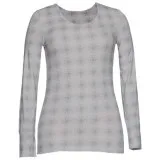 Женская кофта с вырезом W8324-111 (белый с рисунком) (XL)