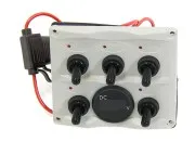 Панель управления 5шт с цифровым вольтметром, белая