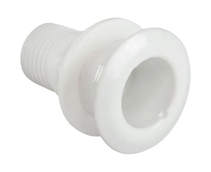 Разъем водосброса с обратным клапаном под шланг 42 мм, белый