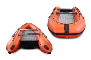 Лодка надувная моторная SOLAR-380 К (Максима) (Оранжевый)