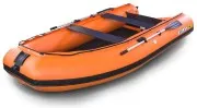Лодка надувная моторная SOLAR-380 Jet tunnel (Оранжевый)