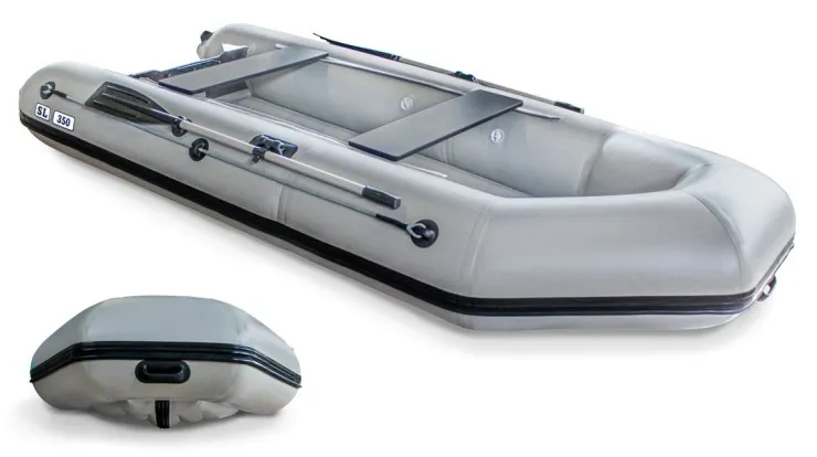 Лодка надувная моторная SL-350 (Серый) 