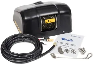 Якорная лебедка "SHTOKER" на палубу черная