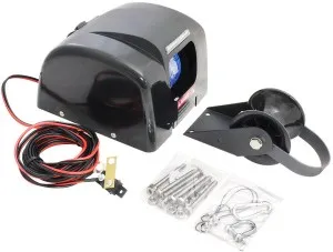 Якорная лебедка тросовая, со свободным сбросом якоря