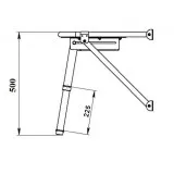 Платформа кормовая с трапом 2 ступени белые