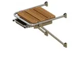 Платформа кормовая с трапом 3 ступени черные