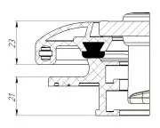 Люк палубный распашной Альбатрос 572x457