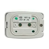 Огонь бортовой зеленый, белый корпус высота 57 мм