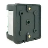 Огонь бортовой зеленый, черный корпус высота 75 мм