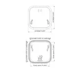 Люк палубный распашной Альбатрос 572х442