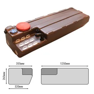 Бак для "черных вод" горизонтальный 100 литров
