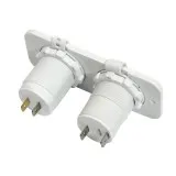 Панель с USB-разъемом 5В/2.4А и прикуривателем, белая