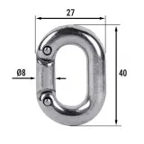 Звено ремонтное для цепи  8мм, нерж. сталь AISI316