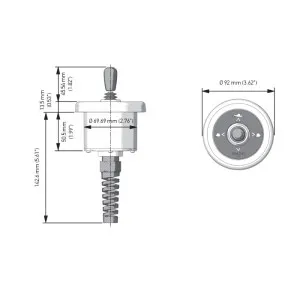 Пульт управления электромеханическими транцевыми плитами UFLEX