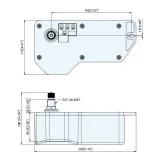 Электропривод стеклоочистителя 12В, 1", 83-120грд, водозащищенный