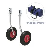 Комплект колес транцевых откидных с защелкой для НЛ типа "Ротан" усиленных 330 мм