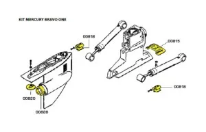 Комплект алюминиевых анодов BRAVO ONE