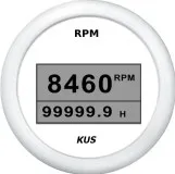 Тахометр цифровой 8000 об/мин со счетчиком моточасов (WW), SR:1-10