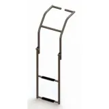 Трап складной для надувных лодок, 2 черных ступени (ширина 325 мм.)