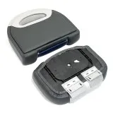 Сиденье мягкое Bass Boat Seat, серо-черное