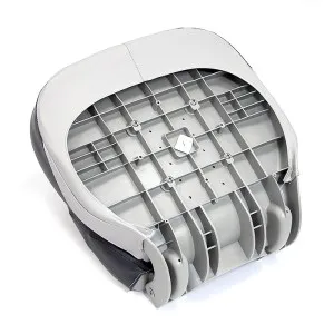 Сиденье мягкое складное Pro Angler Ergonomic Boat Seat, серо-чёрное