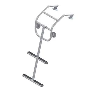 Трап дайверский для НЛ бортовым креплением, 2 черных ступени (ширина 325 мм.)