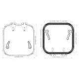 Люк палубный безрамный Пеликан 522x522 R75