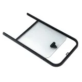 Форточка накладная со сдвижным стеклом, правая 607x334