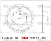 Звезда для мотоцикла ведомая B5621-50
