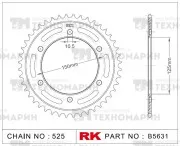 Звезда для мотоцикла ведомая B5631-42