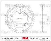 Звезда для мотоцикла ведомая B6839-45