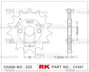 Звезда для мотоцикла ведущая C4387-14