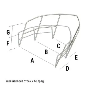 Леер носовой тип 1 (6 стоек) под заказ
