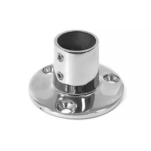 Основание леера 25.4мм, круглое, наклон 90 град