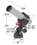 Держатель спиннинга сквозной на палубу наклонный, алюминий