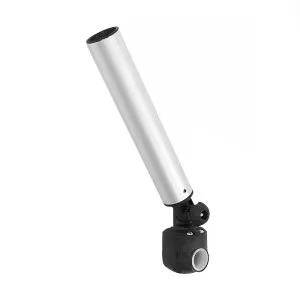 Держатель спиннинга торцевой на леер наклонный, алюминий