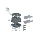 Замок быстросъемный и хомут универсальный на трубу