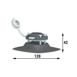 Замок быстросъемный с креплением на баллон надувной лодки