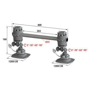 Рейлинг быстросъемный 400мм, на баллон НЛ