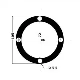 Кожух для пучка тросов черный