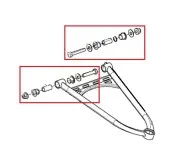 Комплект втулок для верхних рычагов BRP SM-08606